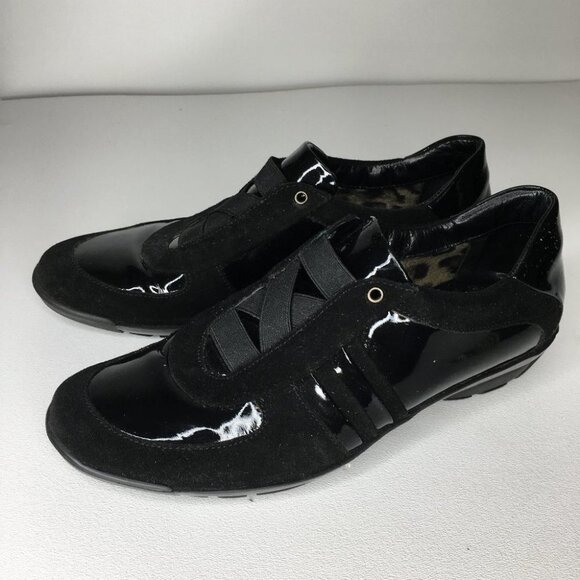 AQUATALIA BLACK SLIP ON SNEAKER WALKING SHOE - Picture 2 of 8